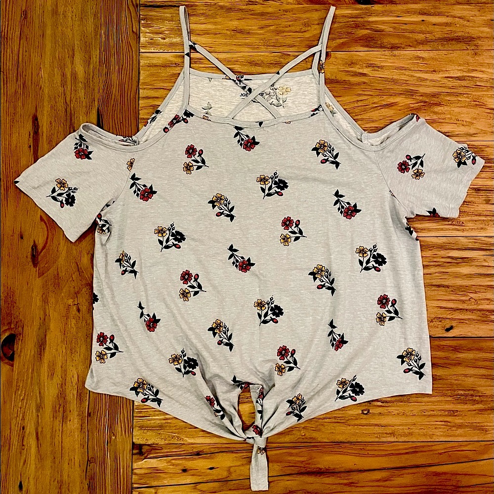 Joe Boxer Cold Shoulder, Front Tie Shirt